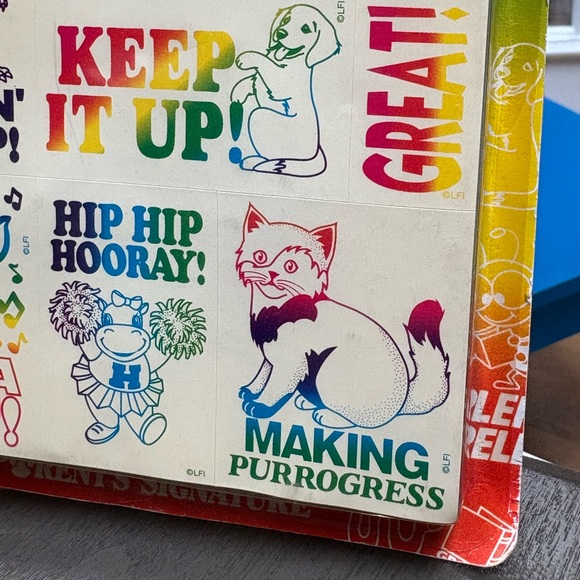 Lisa Frank Vintage New in Original Package Rubber Stamp Set Teachers - Picture 2 of 7